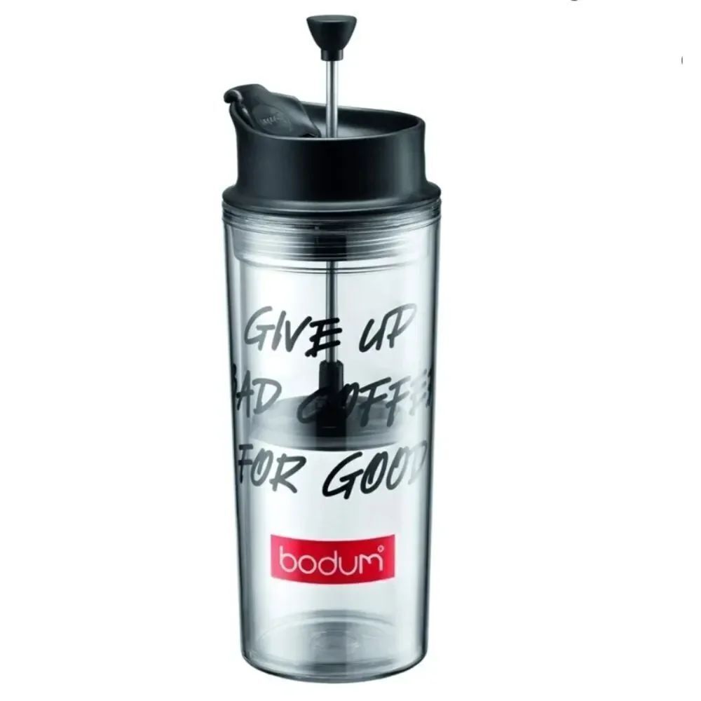 ☕️Starbucks Bodum Clear French Press 16oz Travel Tumbler